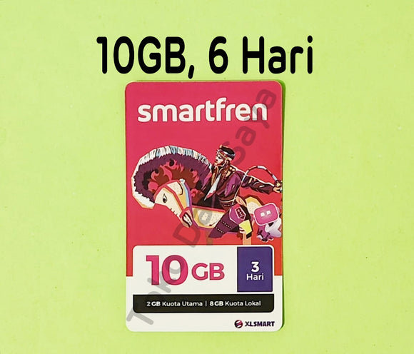 Voucher Kuota Data Smartfren 10GB, 6 Hari
