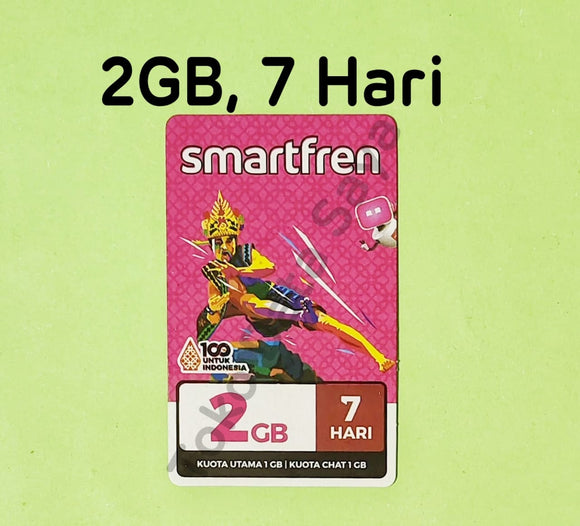 Voucher Kuota Data Smartfren 2GB, 7 Hari