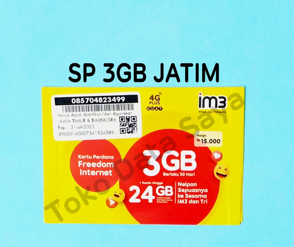 Perdana Kuota Data Indosat 3GB, Jatim