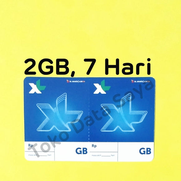 Voucher Kuota Data XL HotRod 3GB, 7 Hari